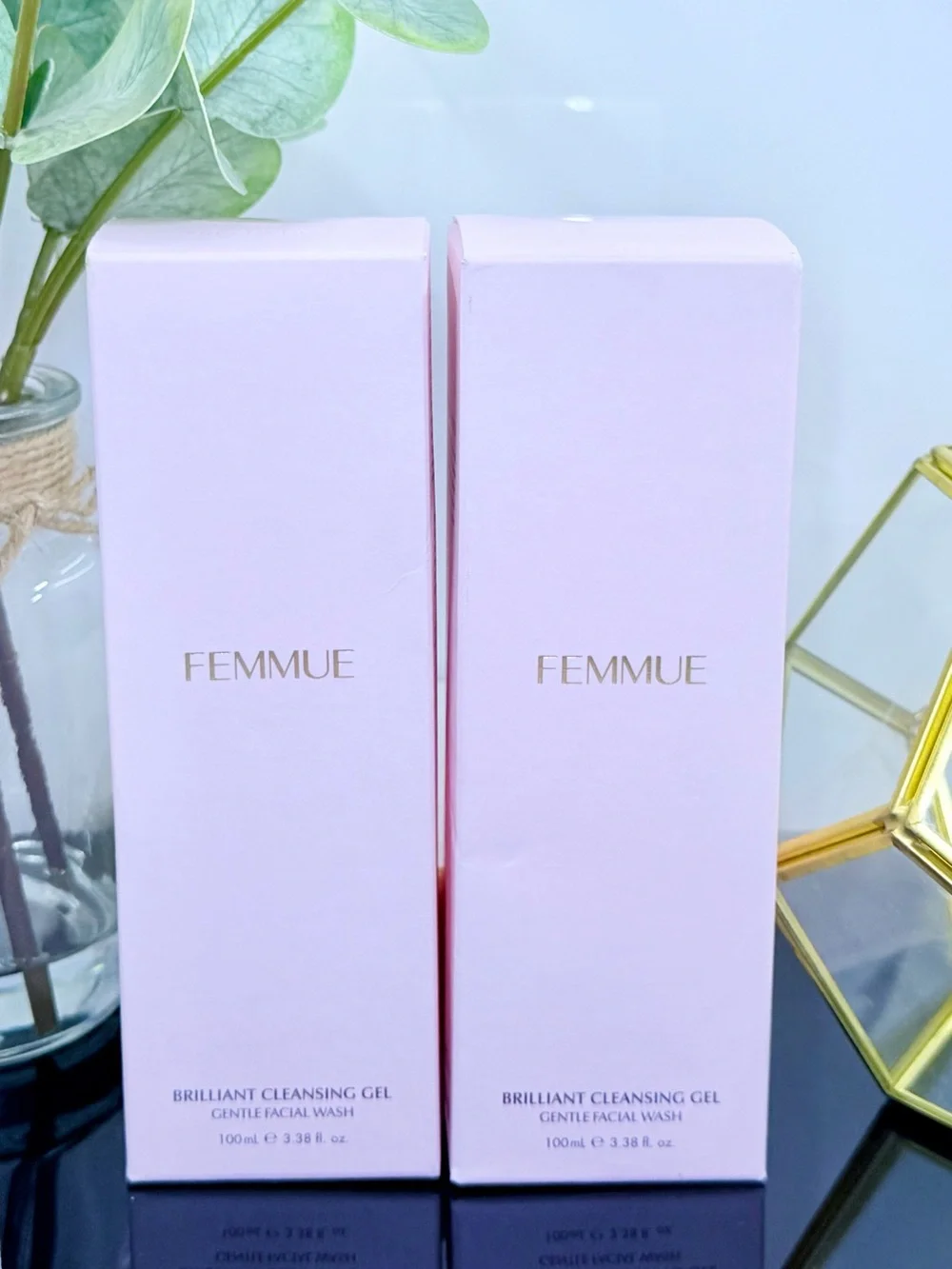 Femmue Brilliant Cleansing Gel Gentle Facial Wash Bundle of 2 NWT Sealed NEW X2